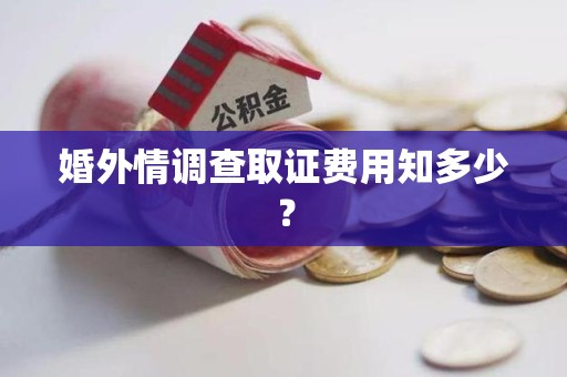 晋安婚外情调查取证费用知多少？