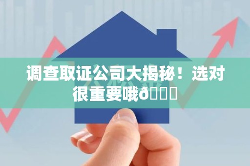 晋安调查取证公司大揭秘！选对很重要哦😎