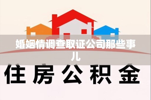 晋安婚姻情调查取证公司那些事儿