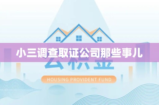 晋安小三调查取证公司那些事儿