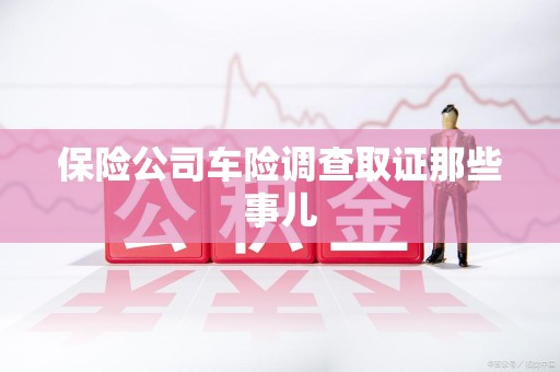 晋安保险公司车险调查取证那些事儿