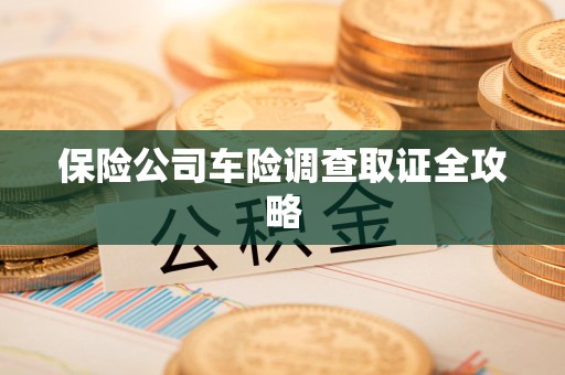 晋安保险公司车险调查取证全攻略