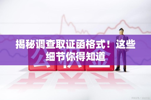 晋安揭秘调查取证函格式！这些细节你得知道